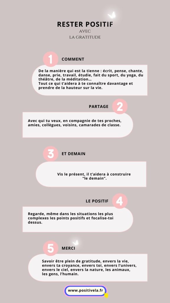 Comment rester positif